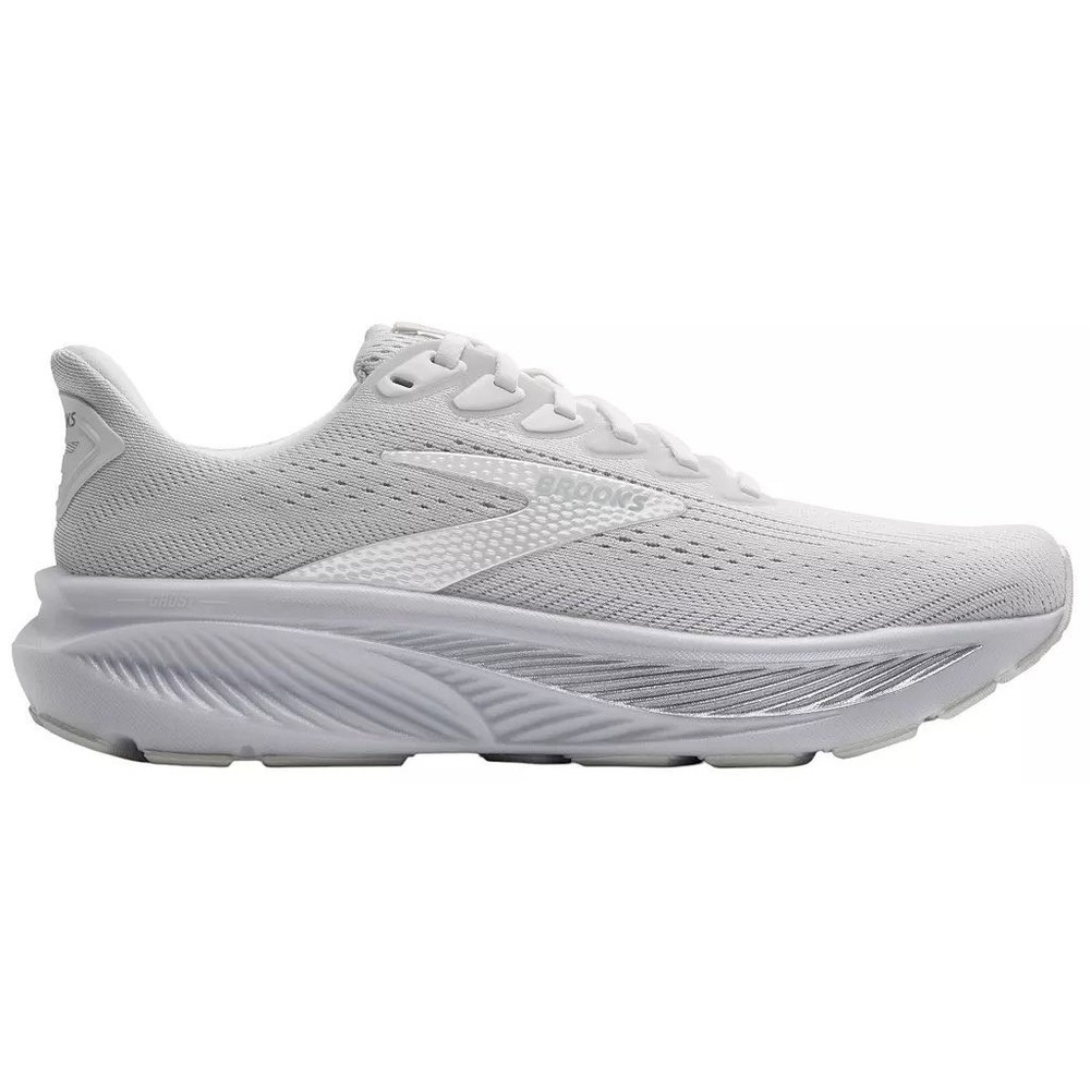 Brooks Women's Ghost 17 Running Shoes White White Grey Size 6.5 NWB No Lid